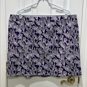 Ripskirt Wrap Skirt Length 2 with Pockets, Viola purple print, size XXL